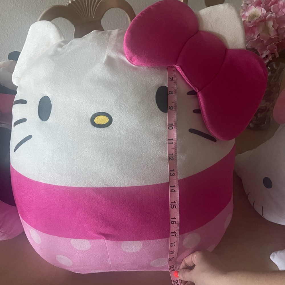 Hello Kitty Pink Bow Plush Pillow